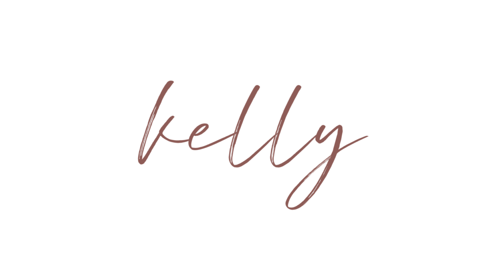 Kelly’s signature – life coach for moms, specializing in helping overwhelmed mothers find balance and joy.